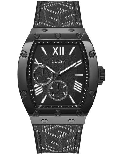 Guess Falcon Stainless Steel Fashion Analogue Quartz Watch - Gw0645g2 - Black