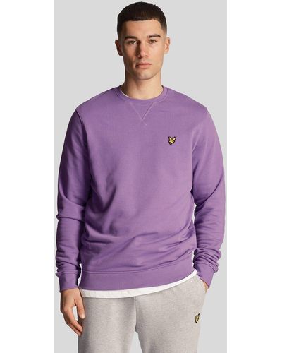 Lyle & Scott Crew Neck Sweatshirt Purple