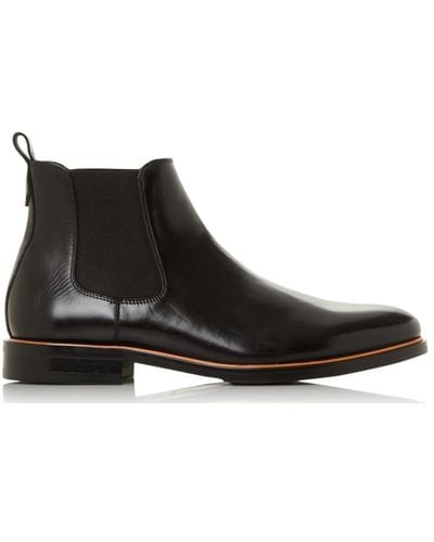 Dune 'melodys' Leather Chelsea Boots - Black