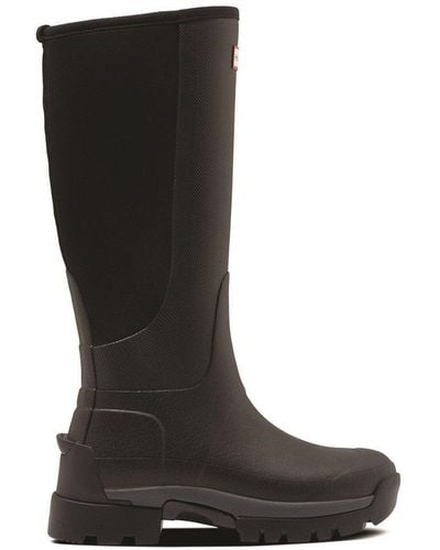 HUNTER 'balmoral Hybrid Tall' Wellington Boots - Black
