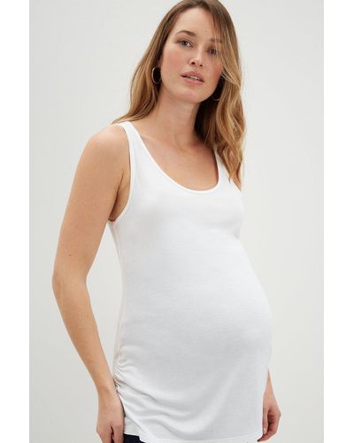 Dorothy Perkins Maternity Ivory Plain Vest - White