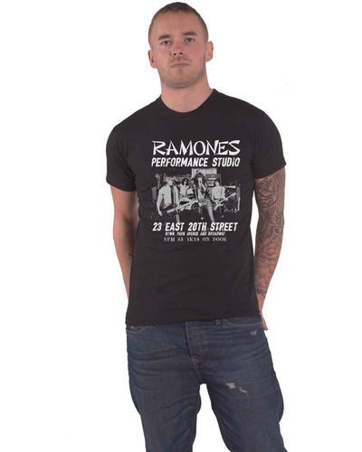 Ramones Performance Studio East Village T Shirt - Black