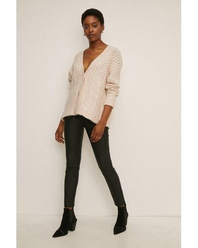 Oasis Petite Lily Coated Skinny Jean - Natural
