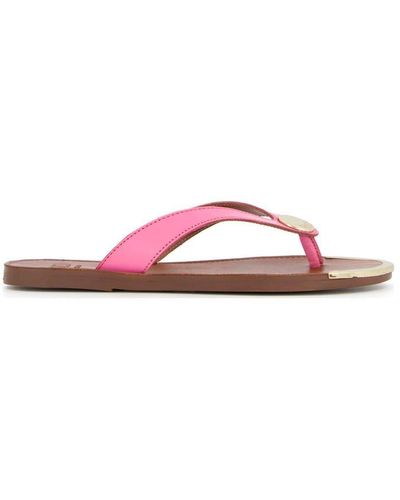 Dune 'lagoona' Leather Sandals - Pink
