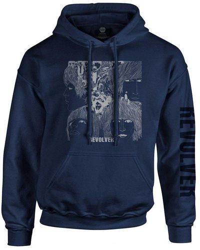 The Beatles Reverse Revolver Pullover Hoodie - Blue