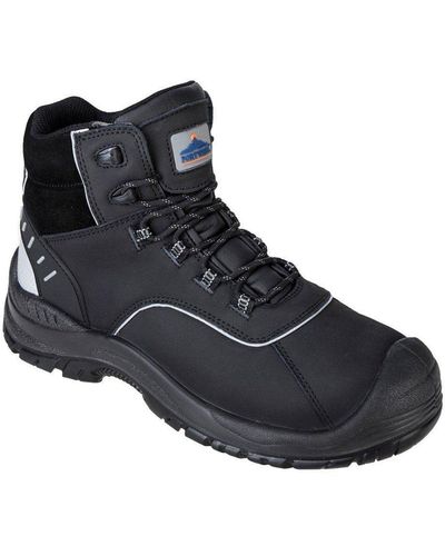Portwest Avich Leather Compositelite Safety Boots - Black