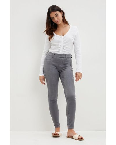 Dorothy Perkins Petite Grey Eden Jegging