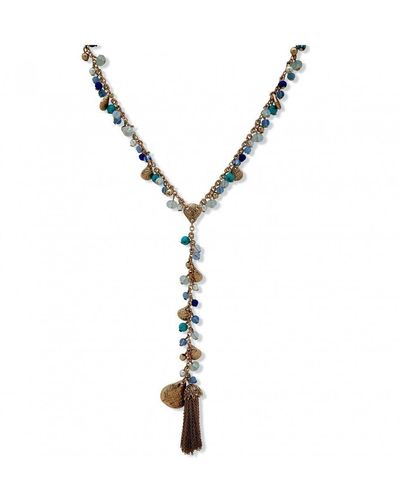 Lonna & Lilly Beaded Lariat Necklace - 60540805 - Black