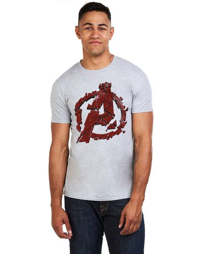Marvel Avengers Cracked T-shirt - White