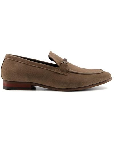 Dune 'sheldon' Leather Loafers - Brown