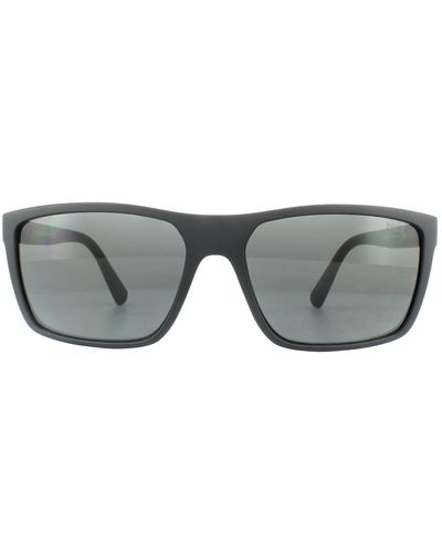 Polo Ralph Lauren Rectangle Matt Black Dark Grey Ph4133 Sunglasses