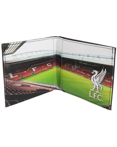 Liverpool Fc Official Football Stadium Leather Wallet - Green