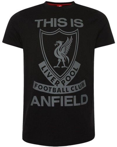 Liverpool Fc This Is Anfield T-shirt - Black