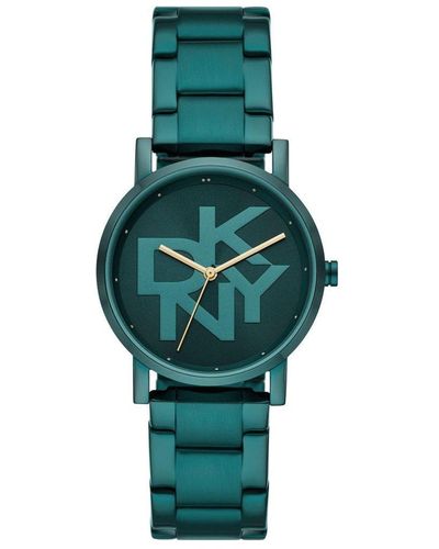 DKNY Aluminium Fashion Analogue Quartz Watch - Ny6630 - Green