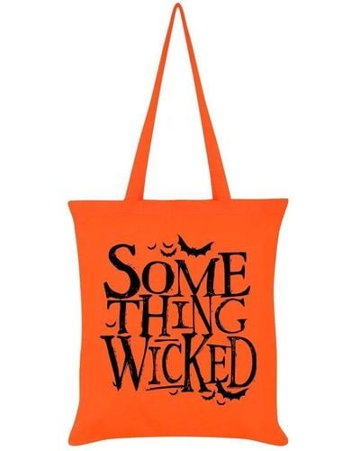 Grindstore Something Wicked Halloween Tote Bag - Orange