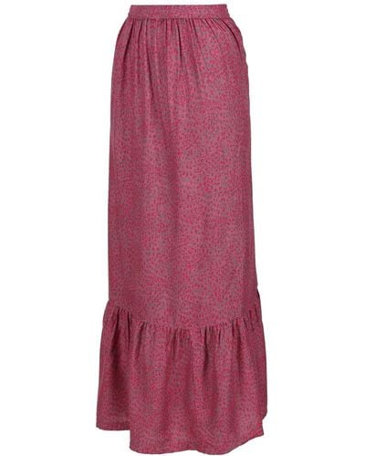 Regatta Printed 'hadriana' Long-length Skirt - Purple