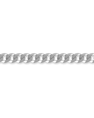 Jewelco London Sterling Silver 7mm Gauge Curb Chain - Acn006e - White