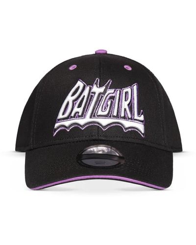 Batman Batgirl Logo Adjustable Cap, Black/purple (ba638378btm)