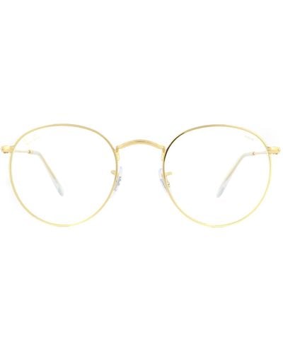 Ray-Ban Round Legend Gold Blue Light Filter And Grey Photochromic Sunglasses - Metallic