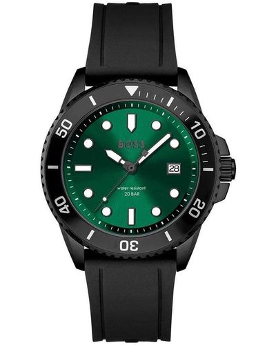 BOSS Ace Plated Stainless Steel Fashion Analogue Quartz Watch - 1513915 - Green