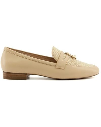 Dune 'gallivant' Leather Loafers - Natural