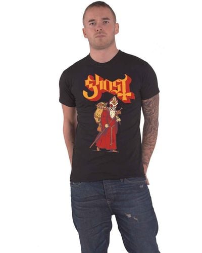 Ghost Greetings From Papa Noel T Shirt - Red