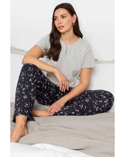 Long Tall Sally Tall Printed Pyjama Set - Grey