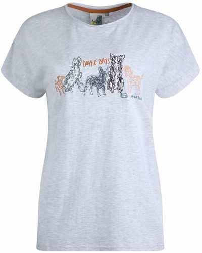 Weird Fish Doggie Day Organic Graphic T-shirt - White