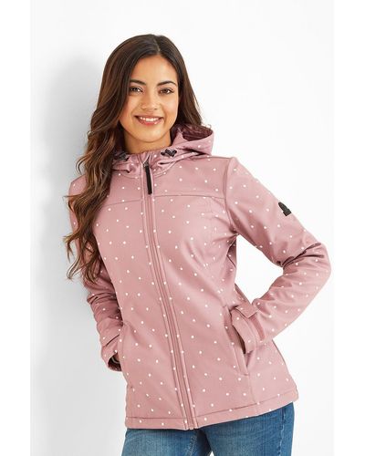 TOG24 'addingham' Softshell Hooded Jacket - Pink