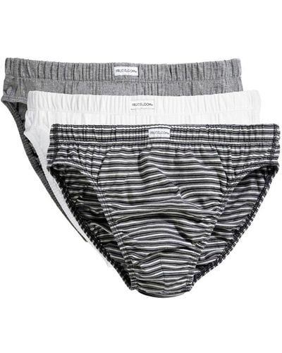Fruit Of The Loom Classic Slip Briefs (pack Of 3) - Grey