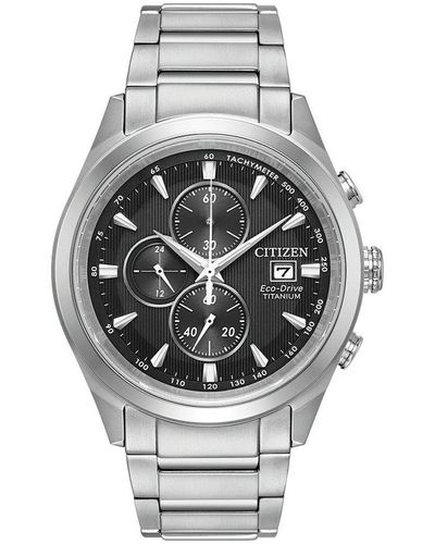 Citizen Gents Titanium Titanium Classic Eco-drive Watch - Ca0650-58e - Grey