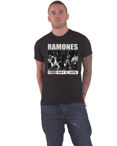 Ramones Cbgb 1978 T Shirt - Black