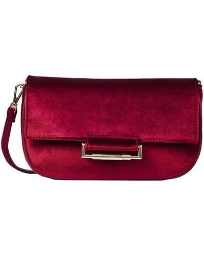 Fiorelli Nova Velvet Crossbody Bag - Red