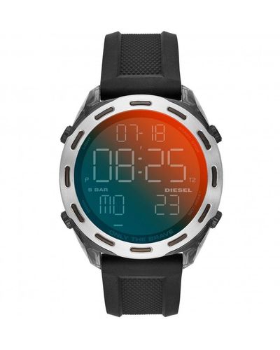 DIESEL Plated Stainless Steel Fashion Digital Quartz Watch - Dz1893 - Black
