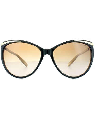 Ralph By Ralph Lauren Cat Eye Dark Brown Brown Orange Gradient 5150 Sunglasses