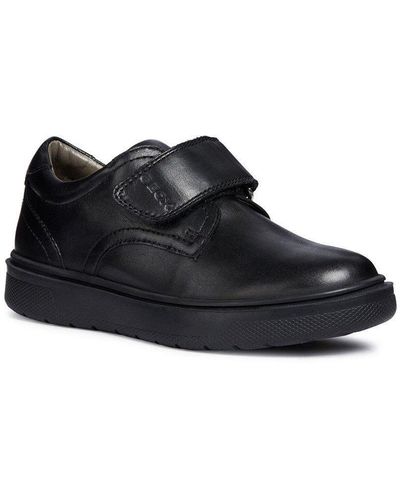 Geox 'j Riddock B. G' Leather Shoes - Black