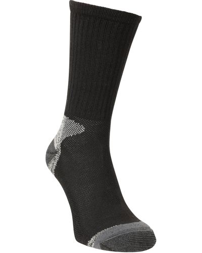 Mountain Warehouse Trail Socks Breathable Polygene Lightweight Casual Sock - Black