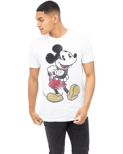 Disney Vintage Mickey Mouse Cotton T-shirt - White