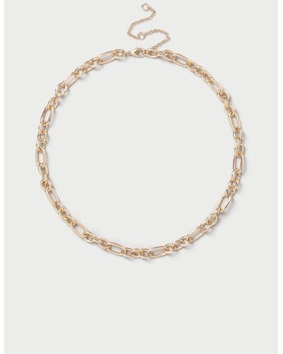 Dorothy Perkins Gold Multi Link Chain Necklace - White