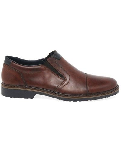 Rieker 'cleremont' Formal Slip On Shoes - Brown