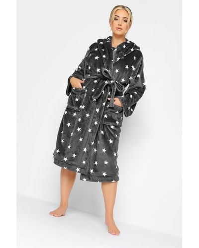 Yours Dressing Gown - Black