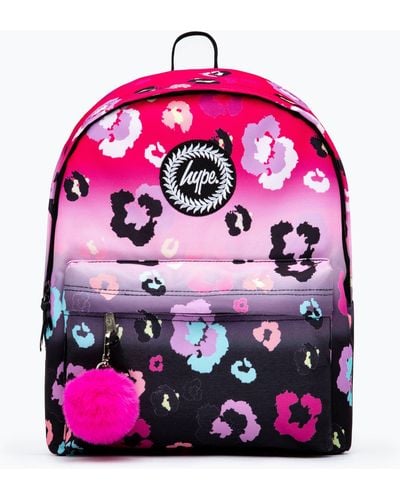 Hype Gradient Leopard Backpack - Pink