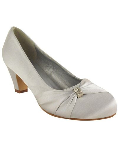 Where's That From 'kairi' Low Heel Court Shoes With Close Toe - White