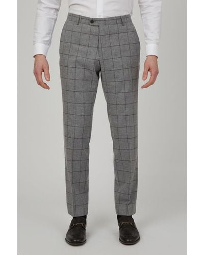 Racing Green Classic Suit Trousers - Grey
