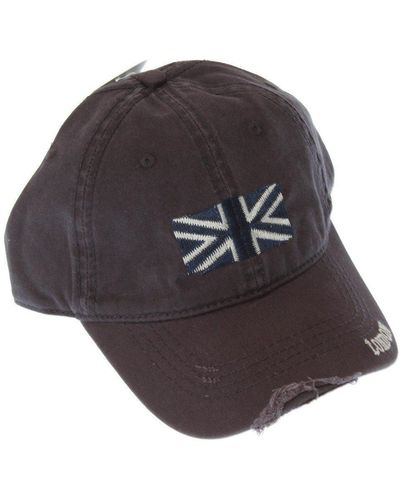 Universal Textiles London Union Jack Great Britain Design Baseball Cap - Black