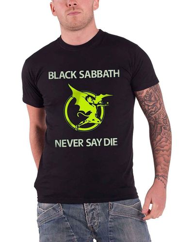 Black Sabbath Never Say Die Demon T Shirt - Black