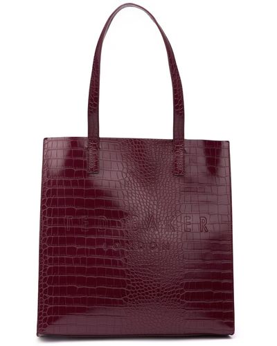 Ted Baker Croccon Handbag - Purple