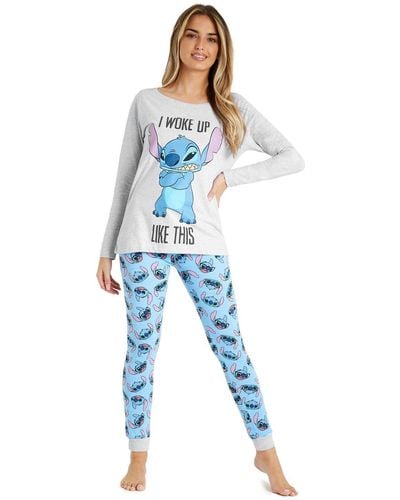 Disney Lilo And Stitch Pyjama Set - Blue