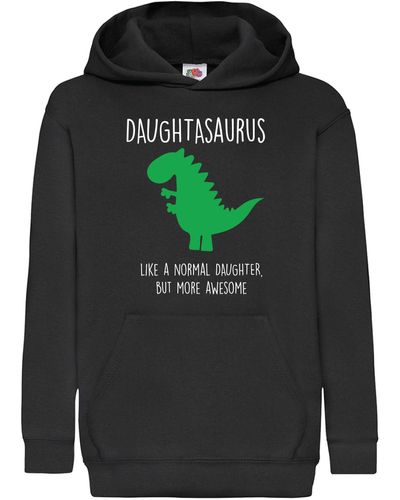 60 SECOND MAKEOVER Daughter Dinosaur Hoodie - Grey