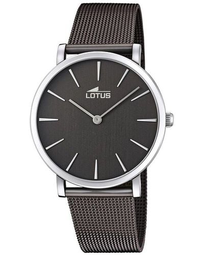 Lotus Stainless Steel Sports Analogue Quartz Watch - L18771/1 - Black